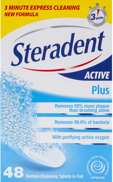 Steradent to clean your denture