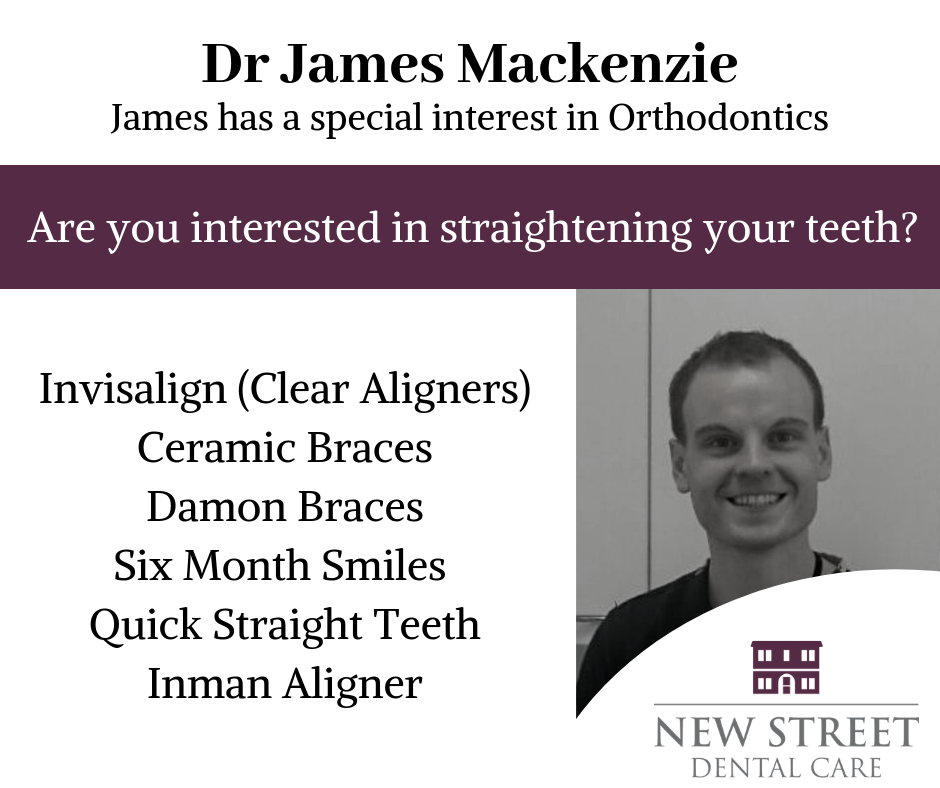 New Street Dental care in Andover’s Dr James Mackenzie special interest in orthodontics